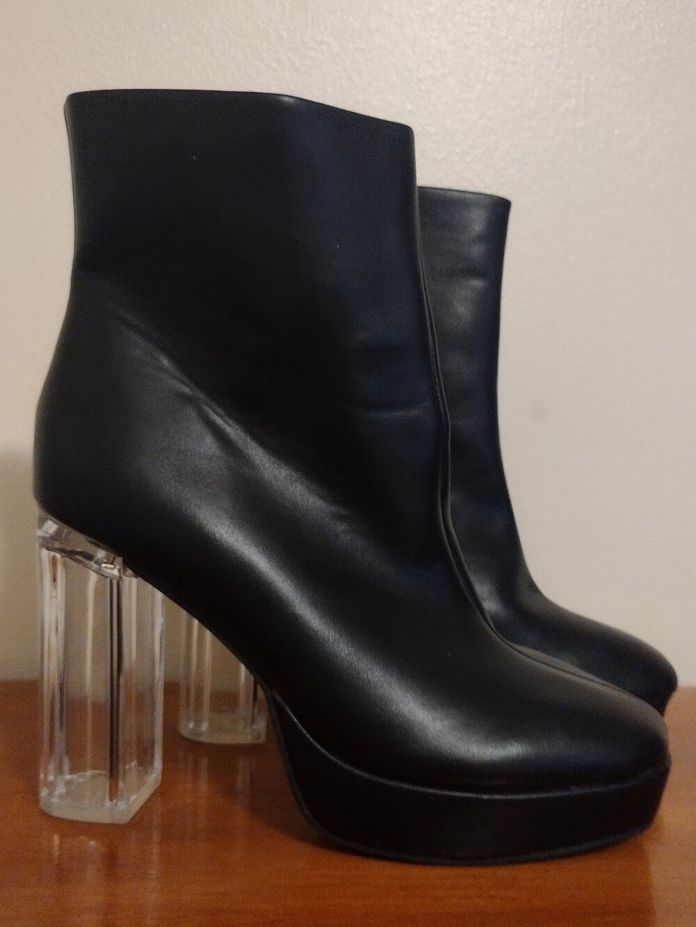 Beautiful Transparent Heel Boots
